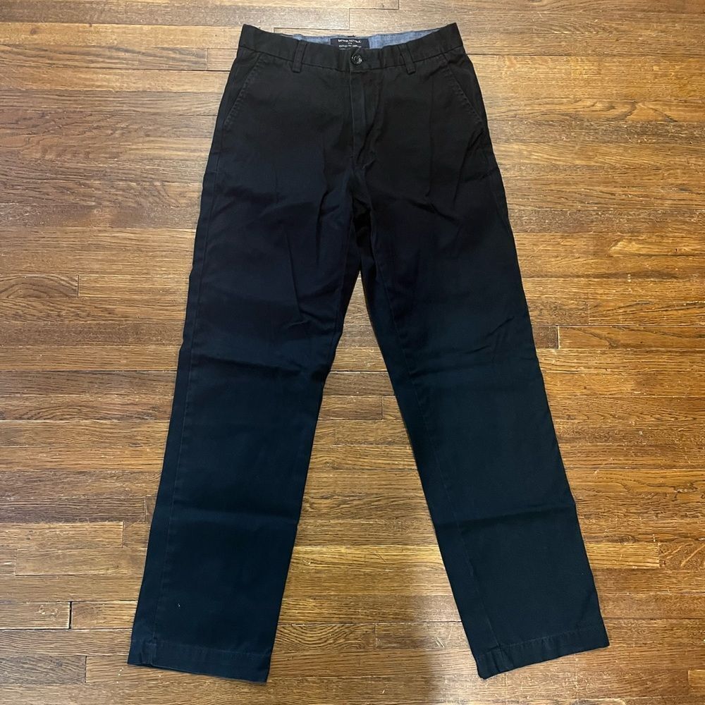 Banana Republic Relaxed Fit Dawson Straight Leg Pants, Navy, 30/32